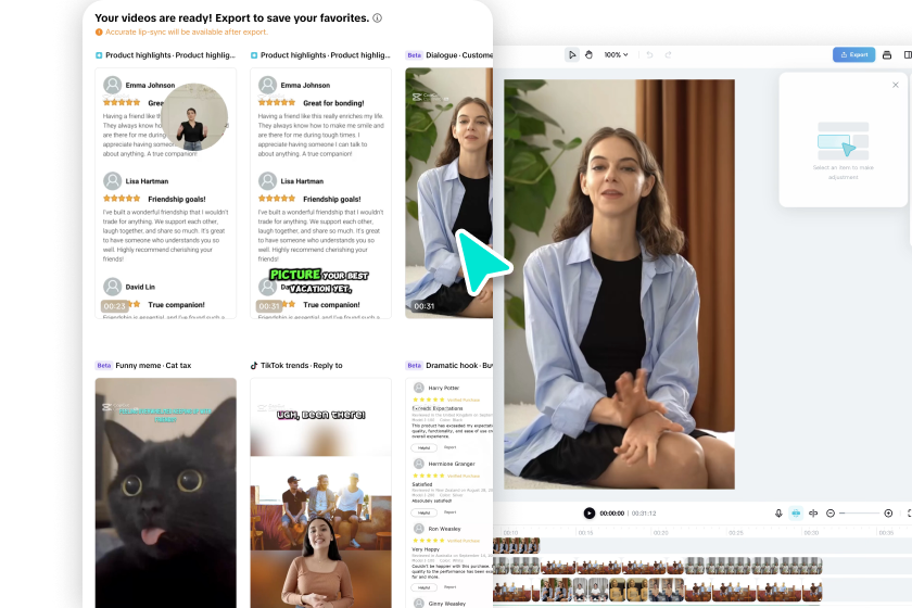 Modifica il tuo video Snack